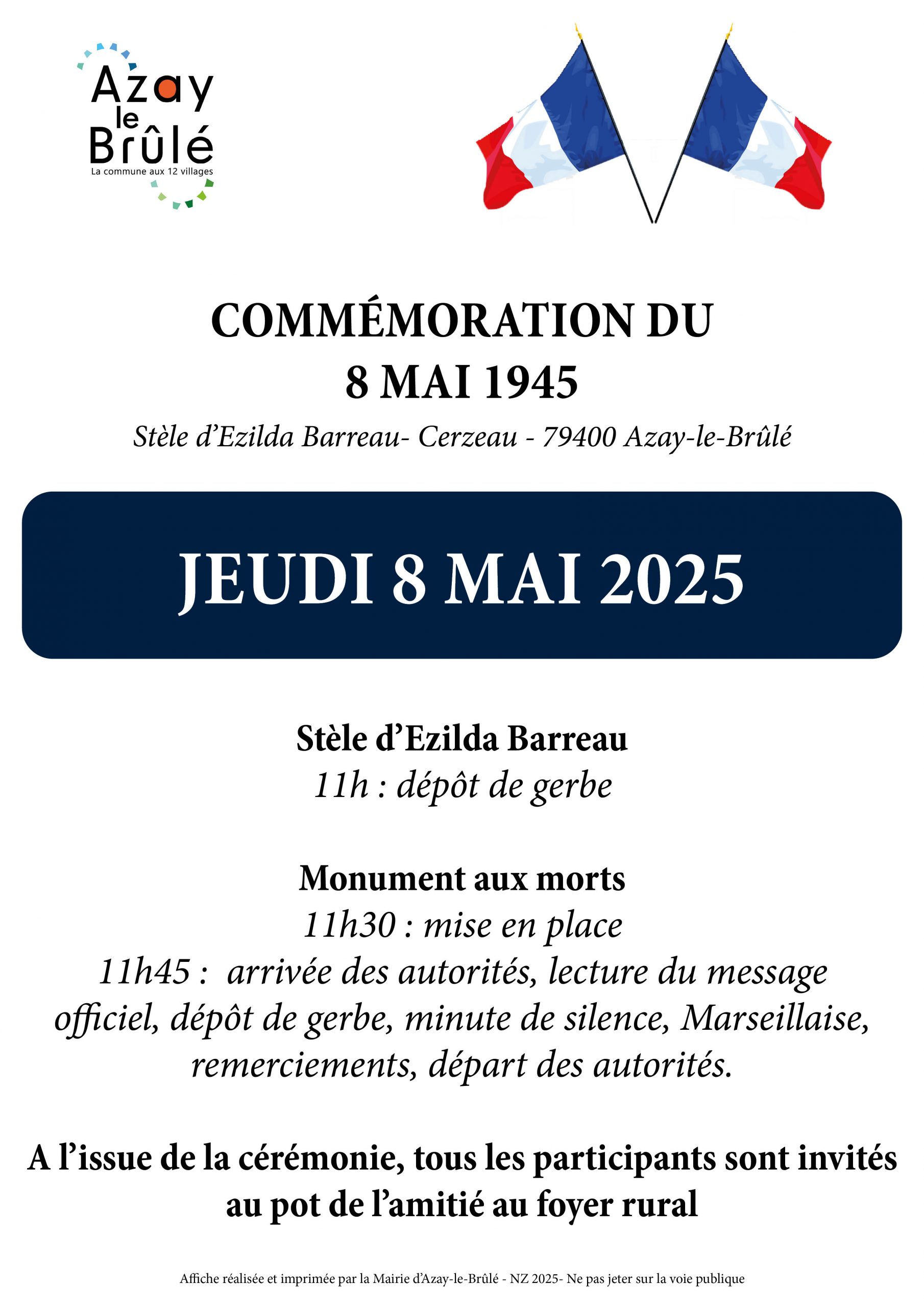 Cérémonie du 8 mai