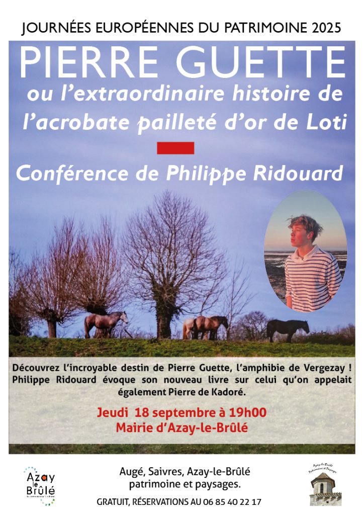 Affiche de la conférence de Philippe Ridouard sur Pierre Guette