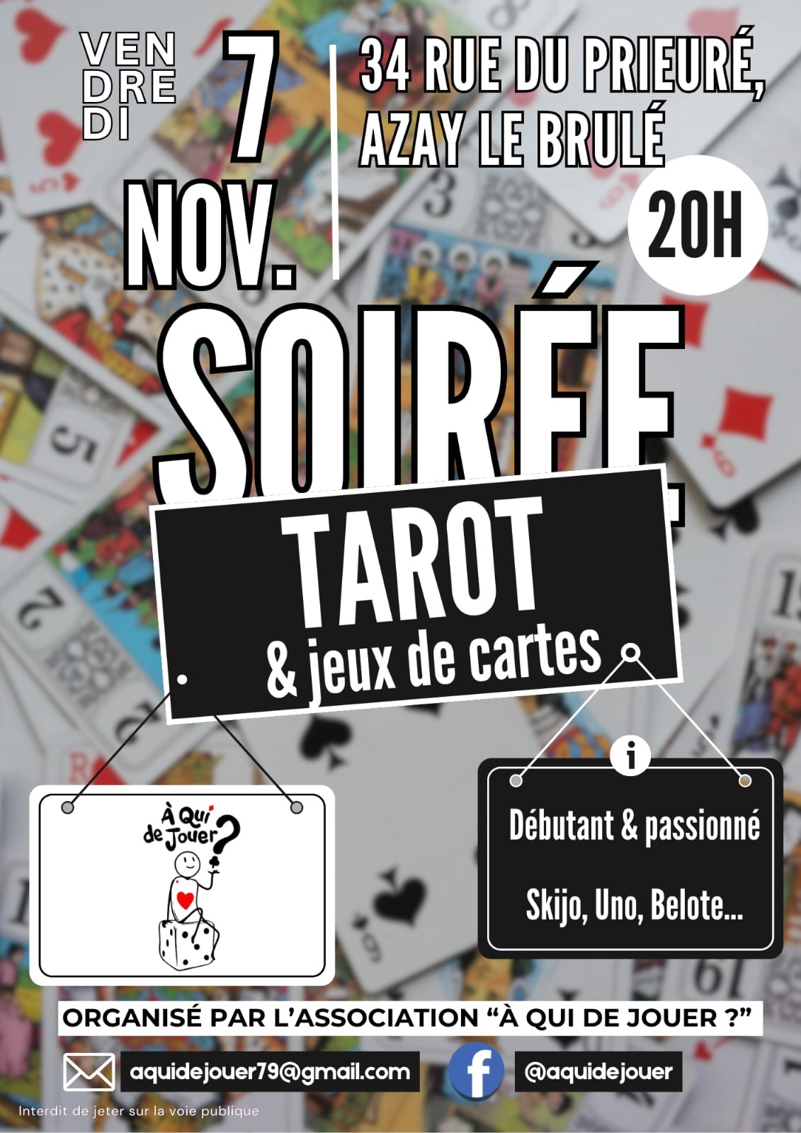Soirée Tarot et jeux de cartes