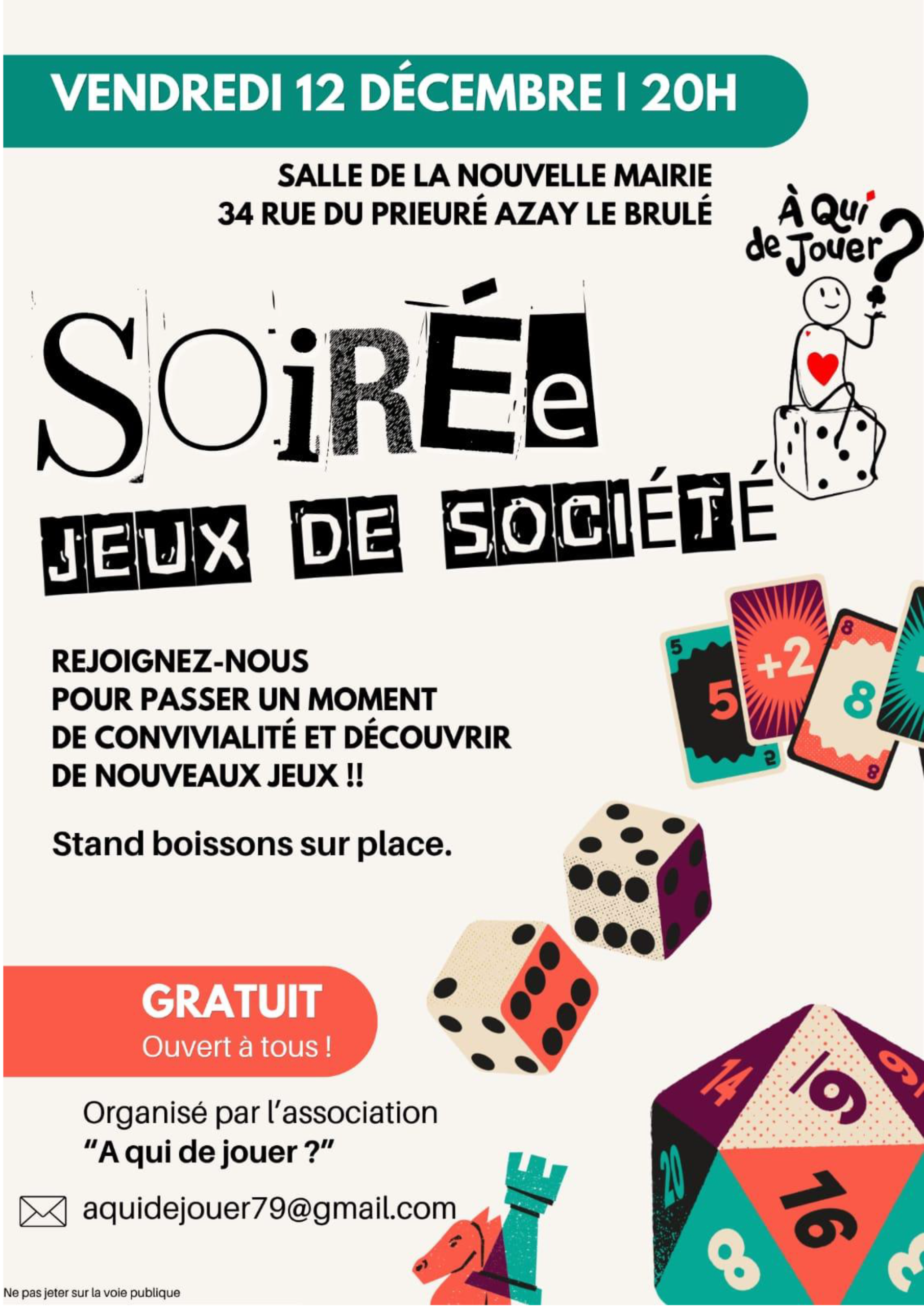 Soirée jeux de sociétés